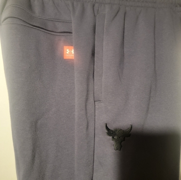 Under Armour UA Project Rock Veterns Day Jogger Pants Mens Size Large Navy - Picture 2 of 7